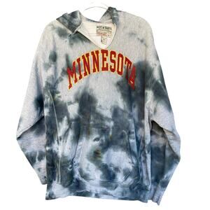 University of Minnesota Hoodie Mens Large Gray Tie Dye Pullover Steve & Barry's